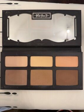 Kat Von D Contour & Bronzer Palette - Cream, Yellow, Peach, Tan, Brown Shades